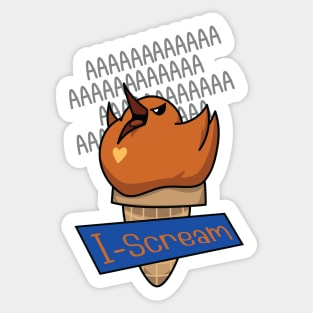 I-Scream Red Canary Sticker